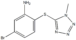 5-bromo-2-[(1-methyl-1H-1,2,3,4-tetrazol-5-yl)sulfanyl]aniline Struktur