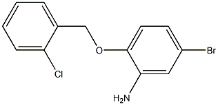 5-bromo-2-[(2-chlorophenyl)methoxy]aniline Struktur