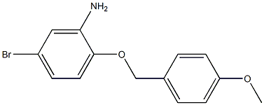 5-bromo-2-[(4-methoxyphenyl)methoxy]aniline Struktur