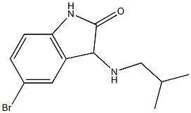 5-bromo-3-[(2-methylpropyl)amino]-2,3-dihydro-1H-indol-2-one Struktur