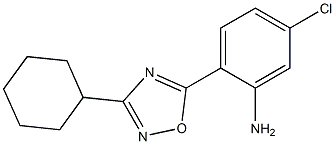 5-chloro-2-(3-cyclohexyl-1,2,4-oxadiazol-5-yl)aniline Struktur