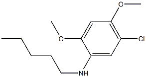 5-chloro-2,4-dimethoxy-N-pentylaniline Struktur