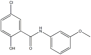 5-chloro-2-hydroxy-N-(3-methoxyphenyl)benzamide Struktur