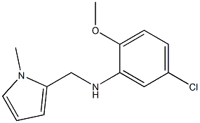 5-chloro-2-methoxy-N-[(1-methyl-1H-pyrrol-2-yl)methyl]aniline Struktur