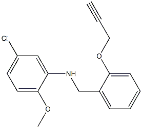 5-chloro-2-methoxy-N-{[2-(prop-2-yn-1-yloxy)phenyl]methyl}aniline Struktur