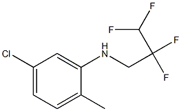 5-chloro-2-methyl-N-(2,2,3,3-tetrafluoropropyl)aniline Struktur