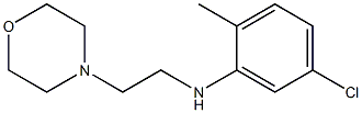 5-chloro-2-methyl-N-[2-(morpholin-4-yl)ethyl]aniline Struktur