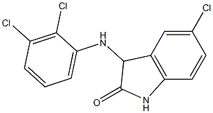 5-chloro-3-[(2,3-dichlorophenyl)amino]-2,3-dihydro-1H-indol-2-one Struktur