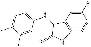 5-chloro-3-[(3,4-dimethylphenyl)amino]-2,3-dihydro-1H-indol-2-one Struktur