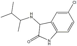 5-chloro-3-[(3-methylbutan-2-yl)amino]-2,3-dihydro-1H-indol-2-one Struktur