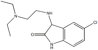 5-chloro-3-{[2-(diethylamino)ethyl]amino}-2,3-dihydro-1H-indol-2-one Struktur