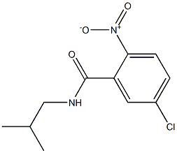 5-chloro-N-(2-methylpropyl)-2-nitrobenzamide Struktur