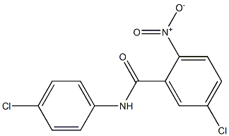 5-chloro-N-(4-chlorophenyl)-2-nitrobenzamide Struktur