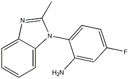 5-fluoro-2-(2-methyl-1H-1,3-benzodiazol-1-yl)aniline Struktur