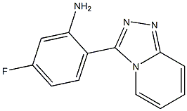 5-fluoro-2-[1,2,4]triazolo[4,3-a]pyridin-3-ylaniline Struktur