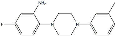 5-fluoro-2-[4-(3-methylphenyl)piperazin-1-yl]aniline Struktur