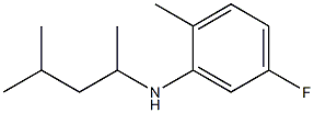 5-fluoro-2-methyl-N-(4-methylpentan-2-yl)aniline Struktur