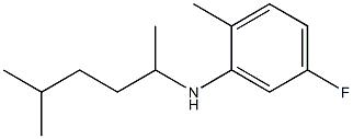 5-fluoro-2-methyl-N-(5-methylhexan-2-yl)aniline Struktur