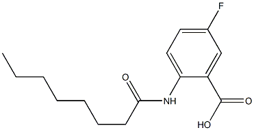 5-fluoro-2-octanamidobenzoic acid Struktur