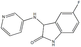 5-fluoro-3-(pyridin-3-ylamino)-2,3-dihydro-1H-indol-2-one Struktur