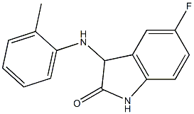 5-fluoro-3-[(2-methylphenyl)amino]-2,3-dihydro-1H-indol-2-one Struktur