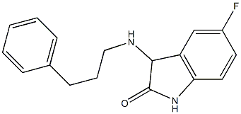 5-fluoro-3-[(3-phenylpropyl)amino]-2,3-dihydro-1H-indol-2-one Struktur