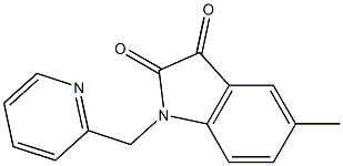 5-methyl-1-(pyridin-2-ylmethyl)-2,3-dihydro-1H-indole-2,3-dione Struktur