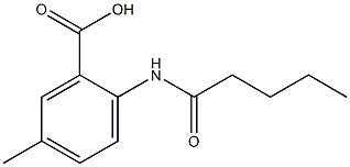 5-methyl-2-pentanamidobenzoic acid Struktur