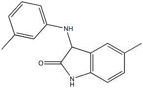 5-methyl-3-[(3-methylphenyl)amino]-2,3-dihydro-1H-indol-2-one Struktur