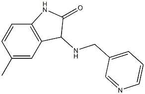 5-methyl-3-[(pyridin-3-ylmethyl)amino]-2,3-dihydro-1H-indol-2-one Struktur