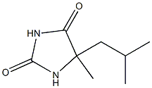 5-methyl-5-(2-methylpropyl)imidazolidine-2,4-dione Struktur