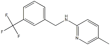 5-methyl-N-{[3-(trifluoromethyl)phenyl]methyl}pyridin-2-amine Struktur