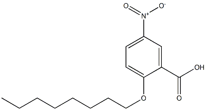 5-nitro-2-(octyloxy)benzoic acid Struktur