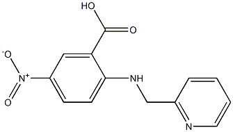 5-nitro-2-[(pyridin-2-ylmethyl)amino]benzoic acid Struktur