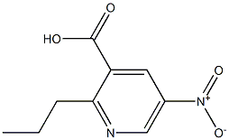 5-nitro-2-propylpyridine-3-carboxylic acid Struktur