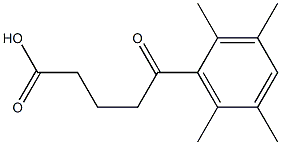 5-oxo-5-(2,3,5,6-tetramethylphenyl)pentanoic acid Struktur