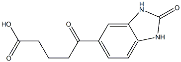 5-oxo-5-(2-oxo-2,3-dihydro-1H-1,3-benzodiazol-5-yl)pentanoic acid Struktur