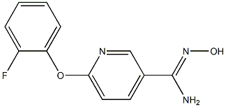 6-(2-fluorophenoxy)-N'-hydroxypyridine-3-carboximidamide Struktur