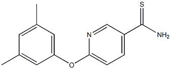 6-(3,5-dimethylphenoxy)pyridine-3-carbothioamide Struktur