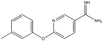 6-(3-methylphenoxy)pyridine-3-carboximidamide Struktur