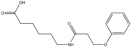 6-(3-phenoxypropanamido)hexanoic acid Struktur