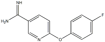 6-(4-fluorophenoxy)pyridine-3-carboximidamide Struktur