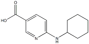 6-(cyclohexylamino)pyridine-3-carboxylic acid Struktur