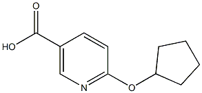 6-(cyclopentyloxy)nicotinic acid Struktur