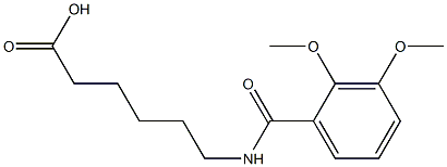 6-[(2,3-dimethoxybenzoyl)amino]hexanoic acid Struktur