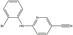 6-[(2-bromophenyl)amino]nicotinonitrile Struktur