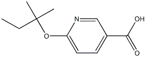 6-[(2-methylbutan-2-yl)oxy]pyridine-3-carboxylic acid Struktur