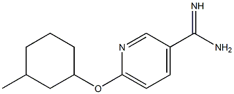 6-[(3-methylcyclohexyl)oxy]pyridine-3-carboximidamide Struktur