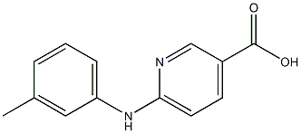 6-[(3-methylphenyl)amino]pyridine-3-carboxylic acid Struktur