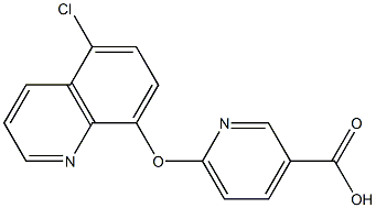 6-[(5-chloroquinolin-8-yl)oxy]pyridine-3-carboxylic acid Struktur